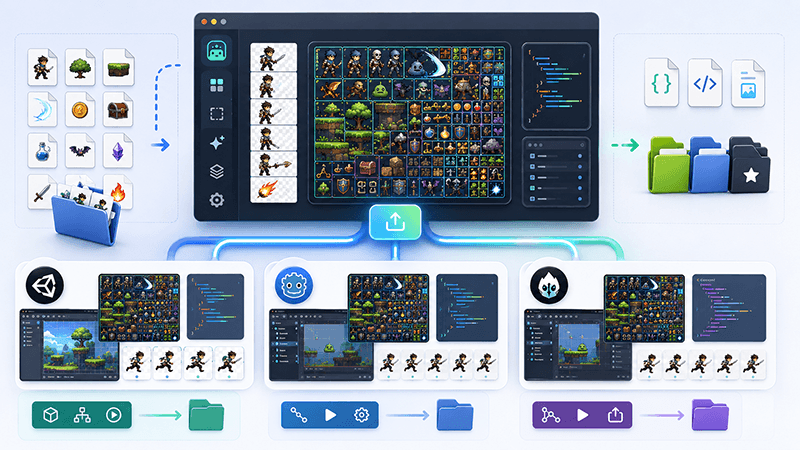 Sprite Sheet Packer Workflow for Unity, Cocos, Godot, and Web Games